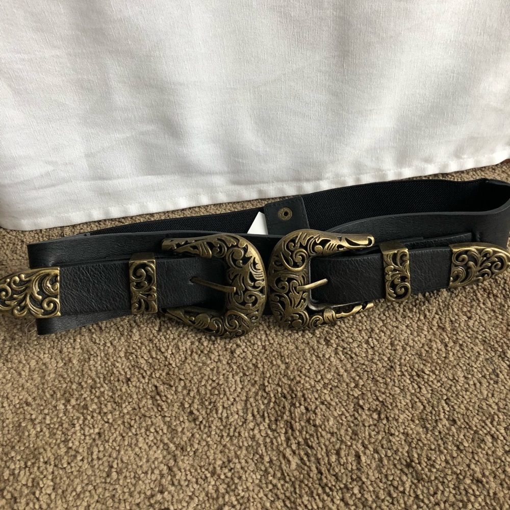Large Double Buckle Belt